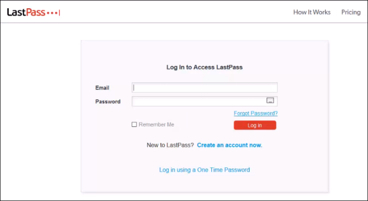 how log into lastpass browser extension